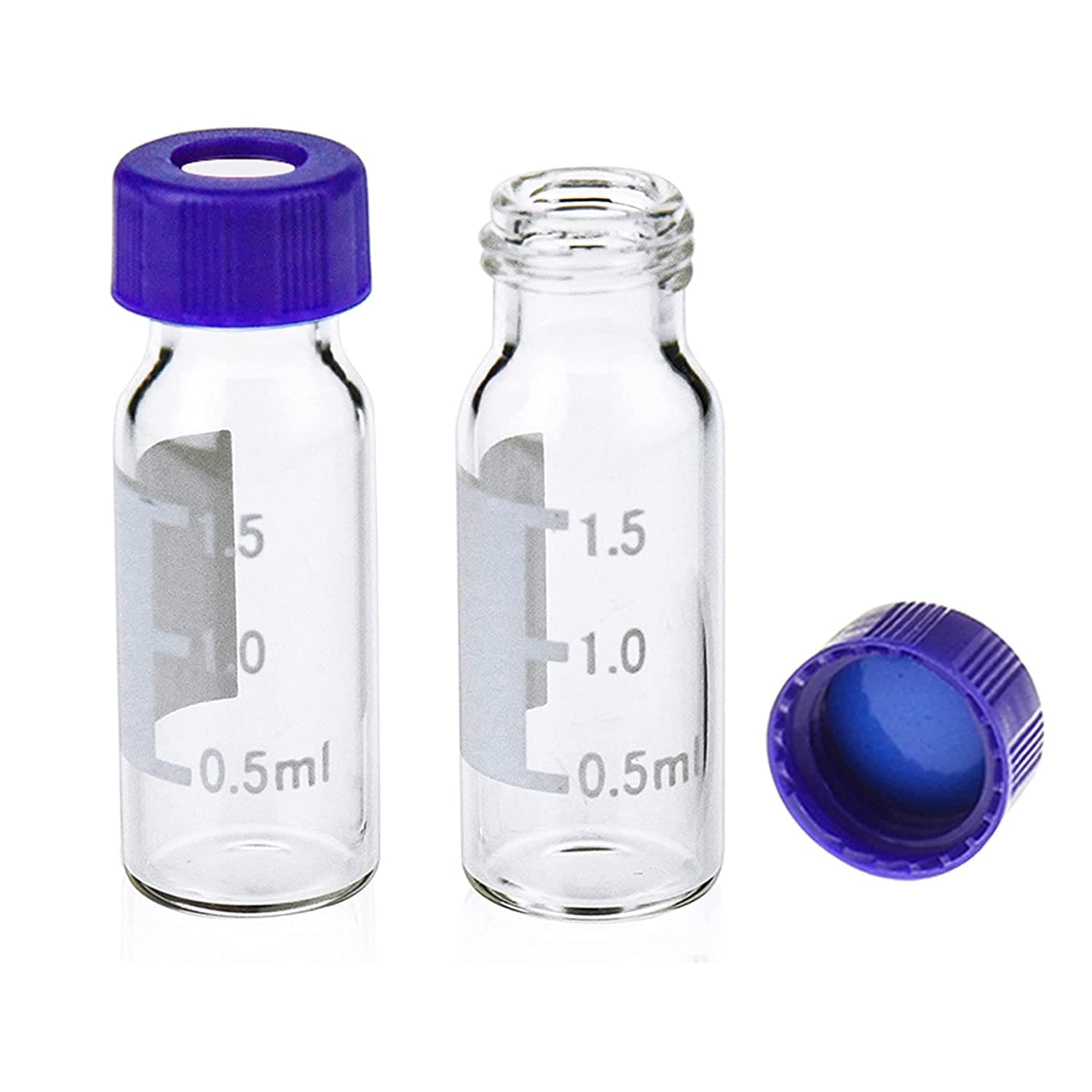 Brand new 5.0 Borosilicate Glass HPLC Vials & Caps with pp cap for wholesales